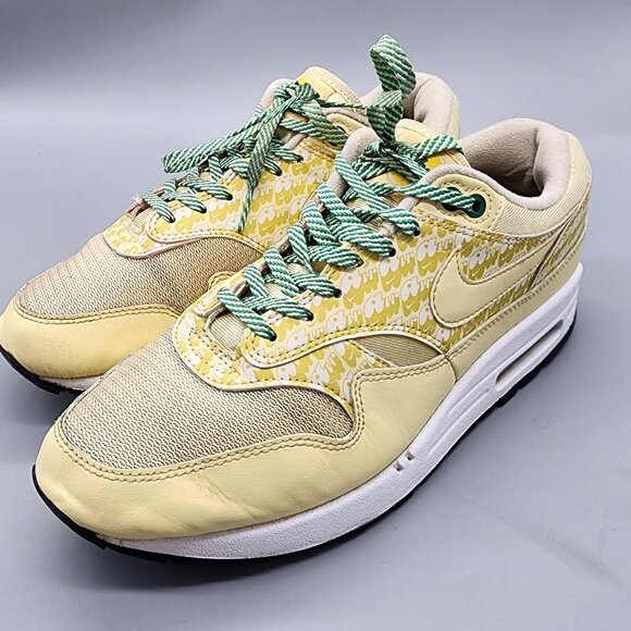 Nike Air Max 1 CJ0609-700 Lemonade Size 7 Women’s Shoes Used Rare 2020 - Picture 9 of 12